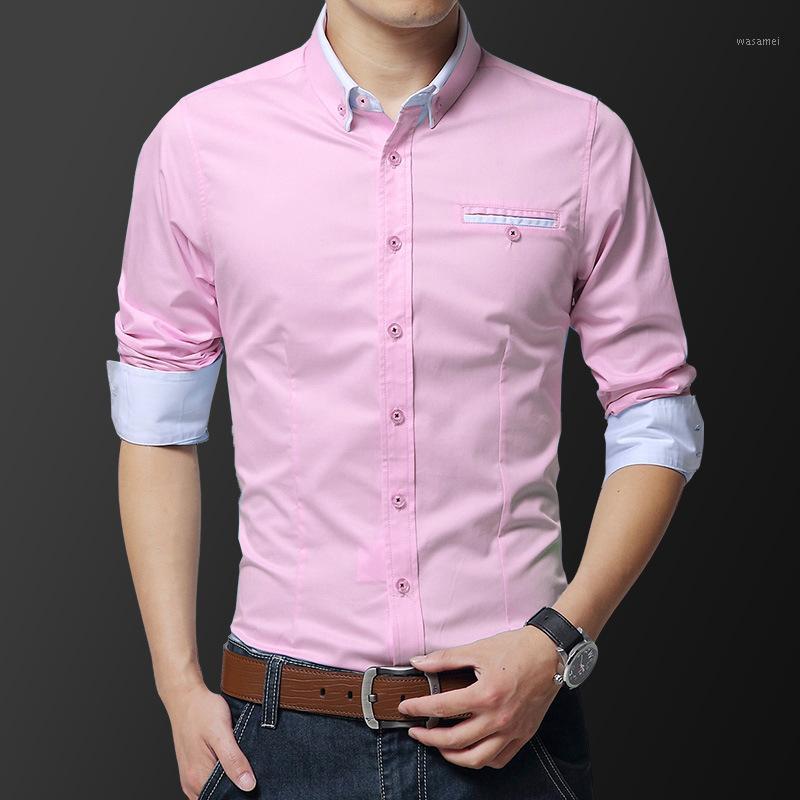 

Summer Casual Shirt High Quality Comfortable Cotton Men's Fashion Loose Short Sleeve Shirts, Blue