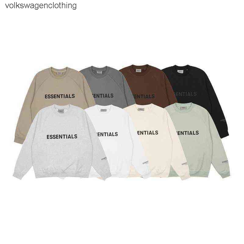Sweats ¢ capuche Sweats Sweats Double Fil Essentials Tendance en peluche de la lettre de brouillard tridimensionnel