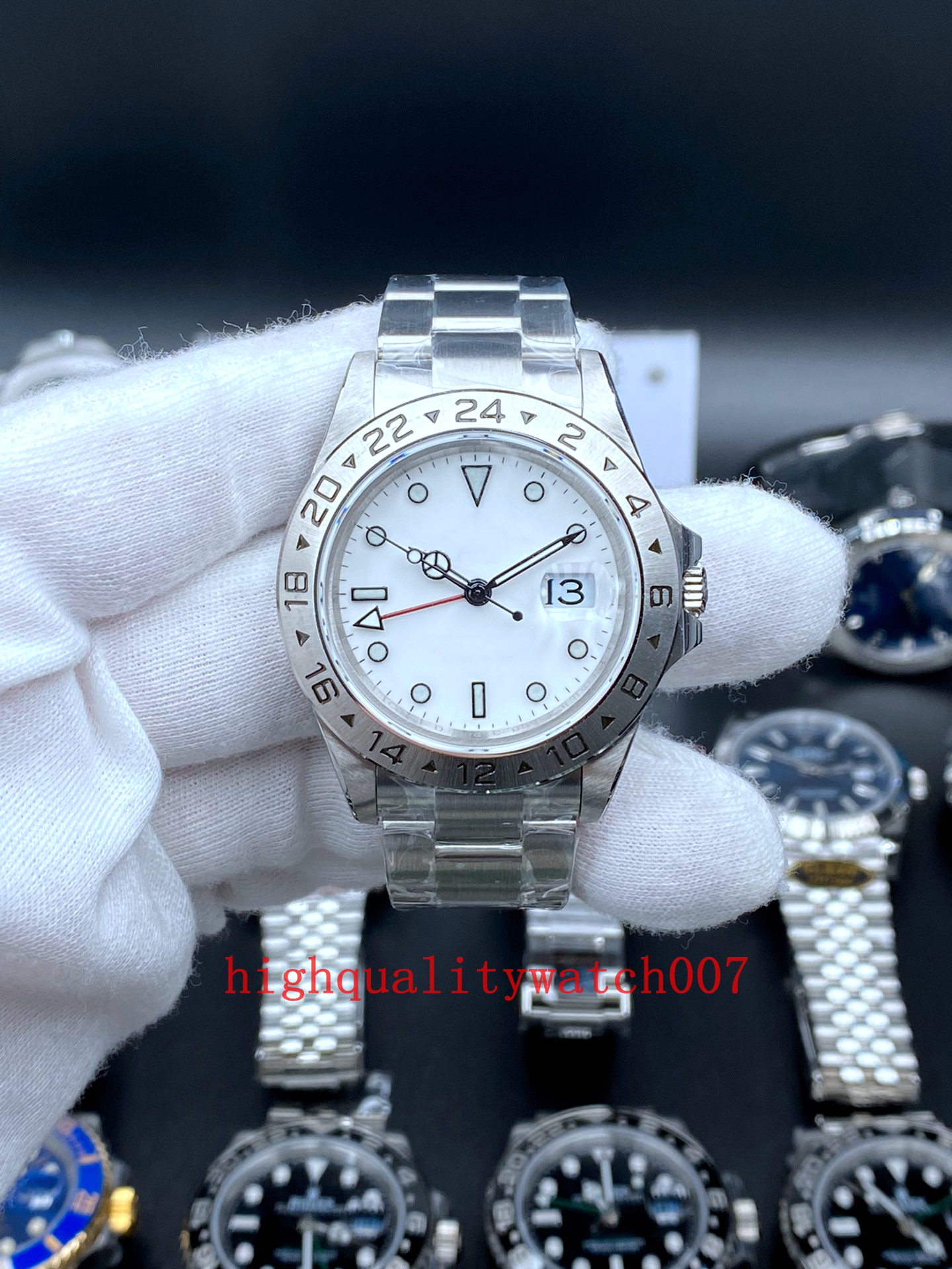 

new version Men's watches White Dial 42mm 216570 u1 2813 Movement 18k white gold Stainless Steel bracelet Automatic watch for men blue Mens Wristwatches