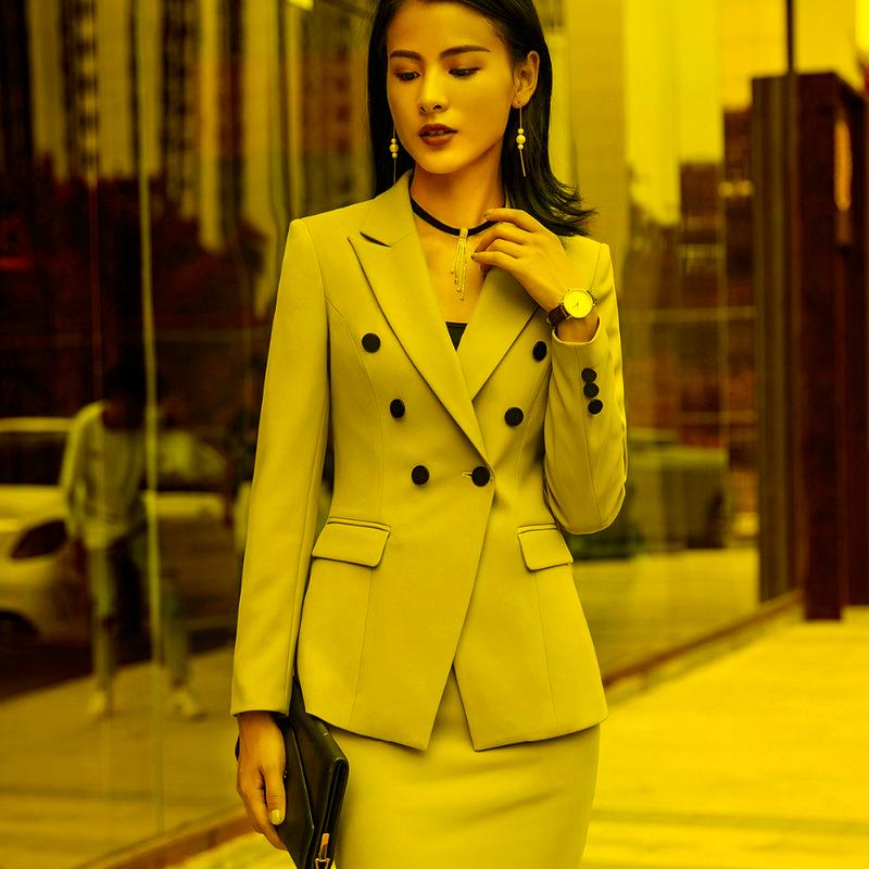 

Women' Two Piece Pants Women Formal Suit Elegant 2 Blazer Set Office Lady Pant Suits Business Work Jacket Trousers Autumn Outfits FemaleWom, Black