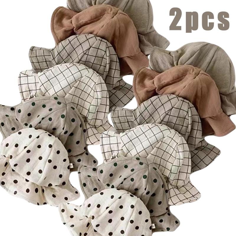 

Wide Brim Hats Spring Summer Baby Sun Hat Outdoor Breathable Fisherman Cotton Kids Beach Panama HatsToddler Sunscreen CapWide, L bucket hat