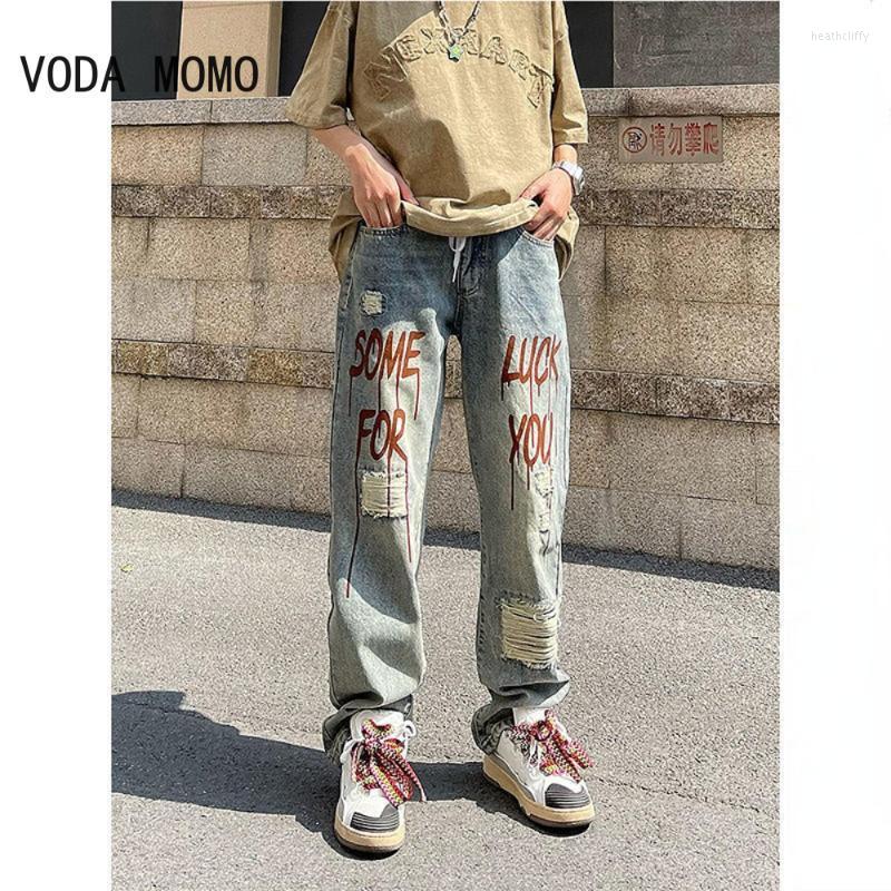 

Men' Jeans European Hombre Letter Men Embroidery Patchwork Ripped For Trend Brand Motorcycle Pant Mens Jean SkinnyMen' Heat22, Blue