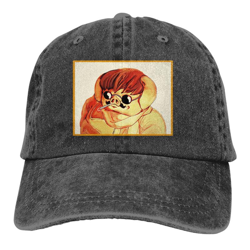 

Berets Porco Rosso Baseball Cap Cowboy Hat Peaked Bebop Hats Men And Women, Black