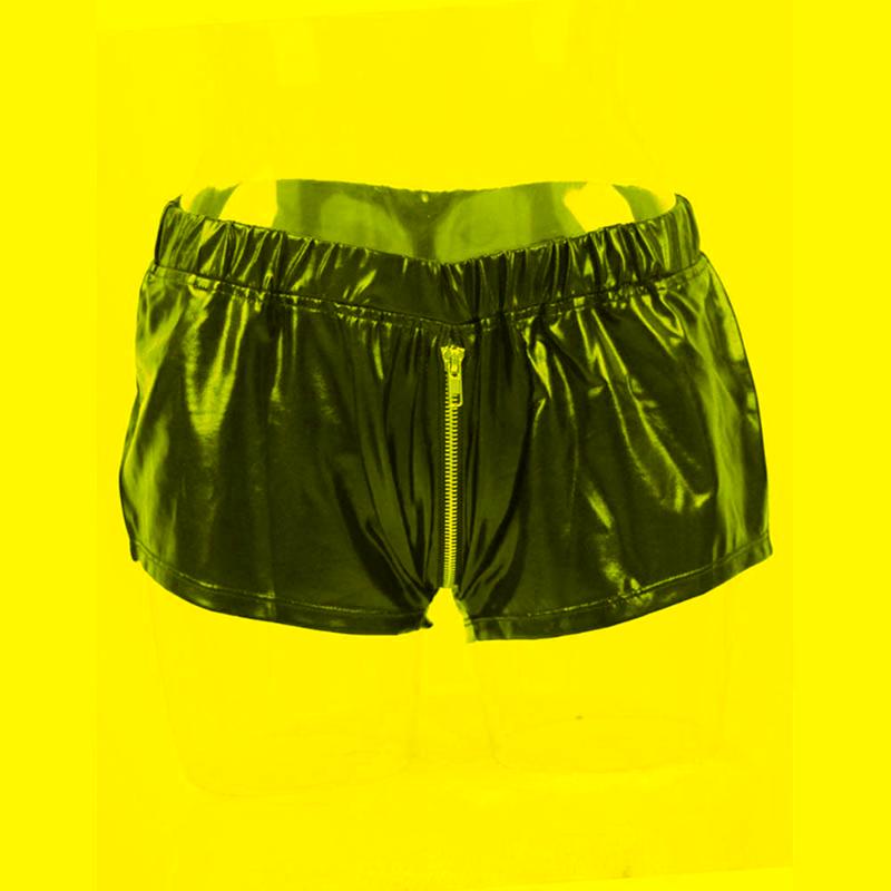 

Underpants -XL Male Sexy Leather Erotic Fashion Style Underwear High Quality Comfortable Zipper Men Boxer Shorts Vinyl Panties W850539Under, As shown