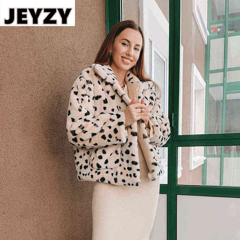 

Cool Girls Winter Warm Plush Jackets Women Fashion Leopard Fur Coat Jacket Harajuku Short Pocket Faux Rabbit Fur Coats Outerwear T220810, Moumou fur coat