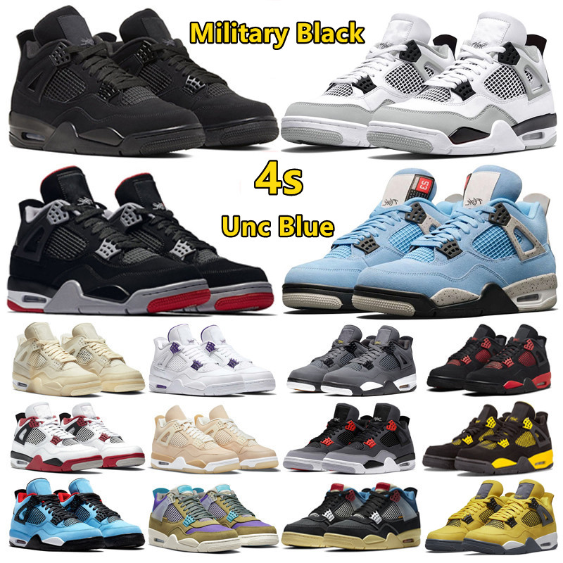 

Jumpman 4 retro 4s mens Basketball Shoes Military Black Cat Lightning Canyon Purple Red Thunder Sail Bred Cool Grey outdoor Women Mens Trainers Sports Sneakers, Color#42