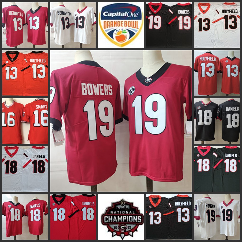 

2022 UGA Georgia Bulldogs Football Jersey 19 Brock Bowers, 16