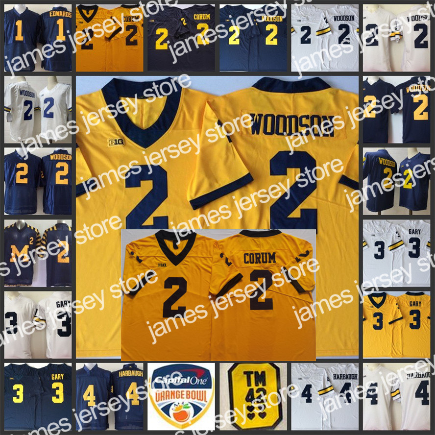 

Jam 2 Blake Corum Jersey 2 Charles Woodson Jersey 1 Braylon Edwards 3 Rashan Gary 4 Jim Harbaugh 2022 Playoff NCAA Michigan Wolverines Stitched