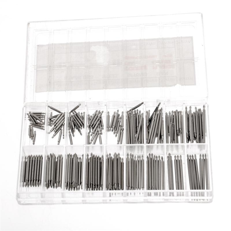

Repair Tools & Kits A Box Of 270pcs 8mm-25mm Stainless Steel Watch Strap Band Link Spring Bars Tool (Silver)