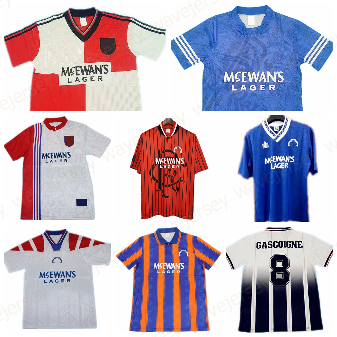 

Rangers 90 92 93 94 95 96 97 99 SOCCER JERSEYS RETRO maillot classic camisetas football shirt Uniforms For men home away ALBERTZ LAUDRUP FERGUSON GASCOIGNE MCCOIST, 96-97 red third away