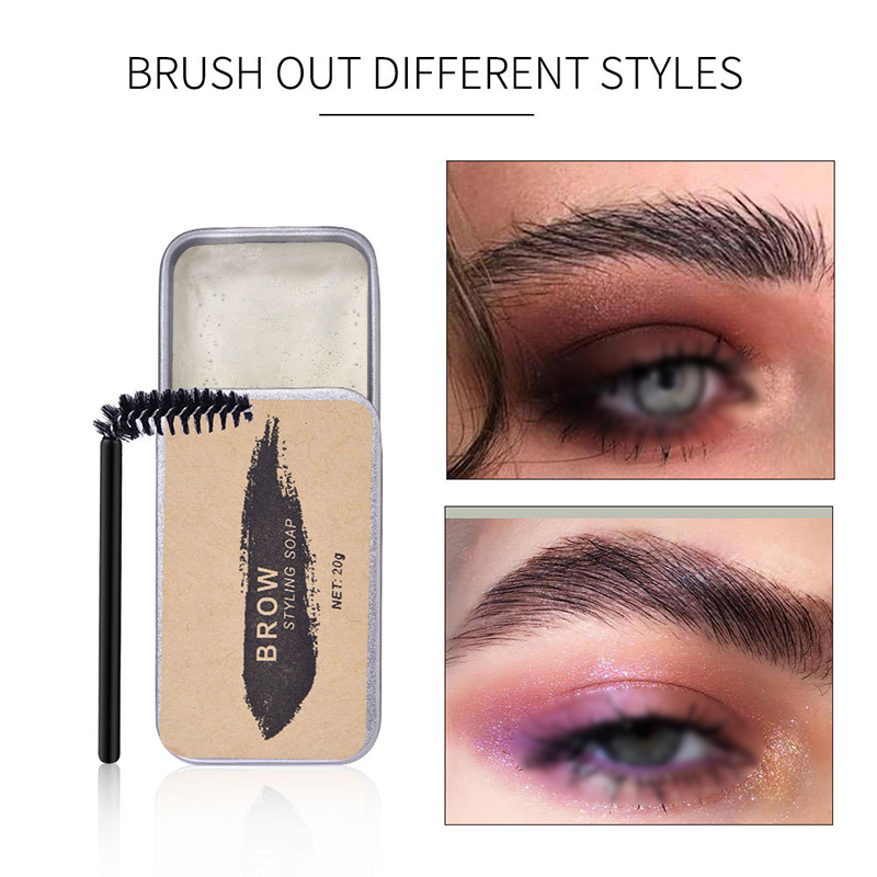 

Eyebrow Enhancers Waterproof Eyebrow Styling Soap Smudge-proof Natural Wild Eyebrows Soaps Eye-brow Shape Fixing Keep Eye brow Neat ZL1282, Transparent