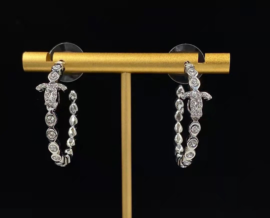 

2022 luxury designer jewelry hoop Star Diamond Earrings women's party wedding couple gift jewelry 925 Silver
