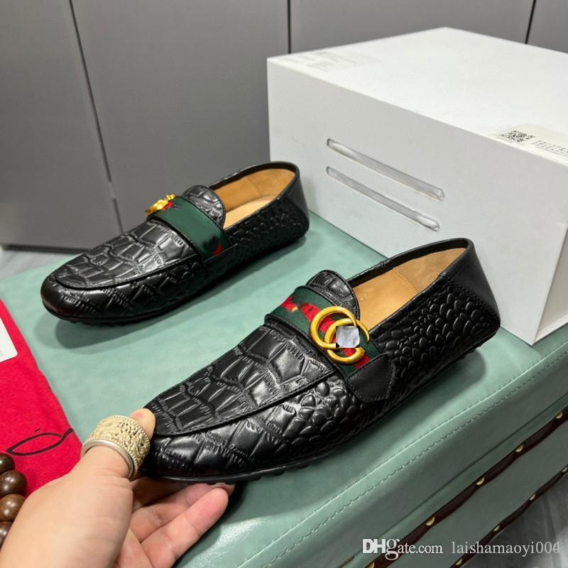 

A3 12 style Luxury Brand New Fashion Men Loafers Mens Designer Genuine Leather Casual Shoes High Quality Adult Moccasins Men Driving Flats Shoe Man Footwear size 38-44, #07