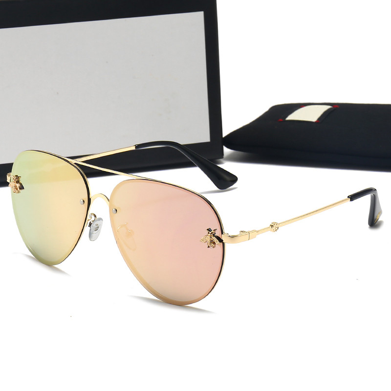 

Vintage Metal Sunnies: Designer UV400 Sunglasses for Women/Men - Oversized, High Quality with Box (GUC0130)