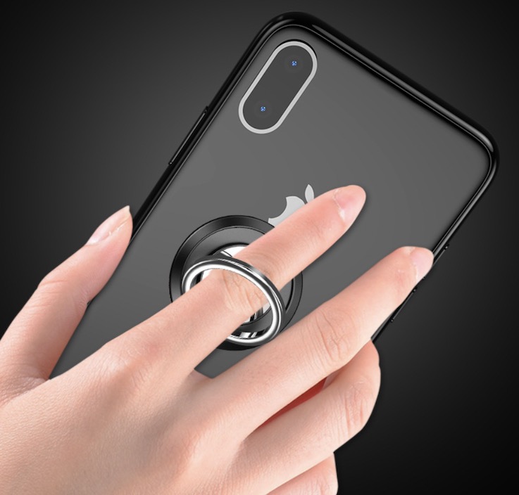 

Mobile Phone Ring Holder Finger Grip Rotates 360° Stand Mount for iPhone Samsung Smart Phones, Silver