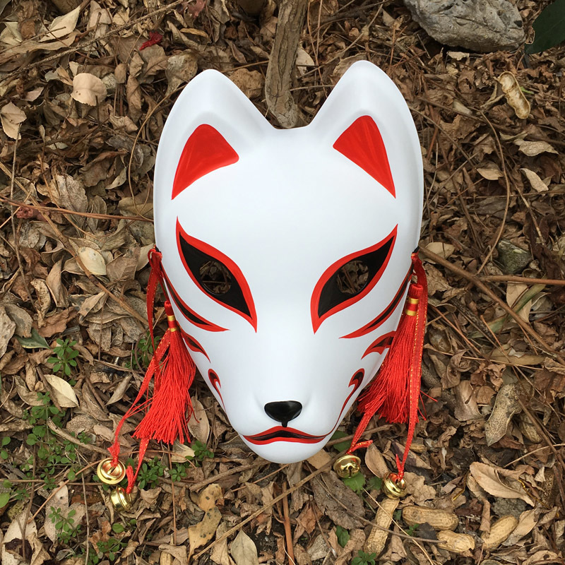 

Hand Painted Updated Anbu Mask Japanese Kitsune Mask Full Face Thick PVC for Cosplay Costume 220715