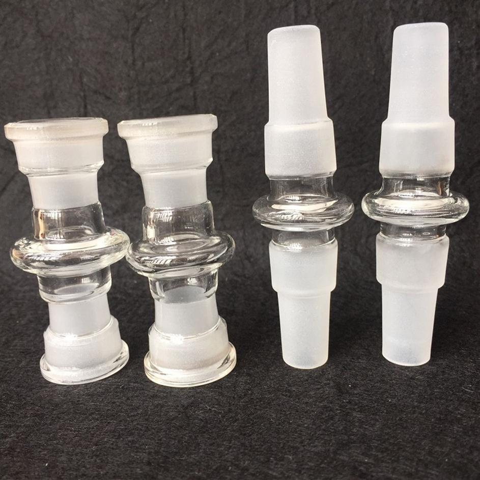 

1 Pcs Glass Bong Adapter 4 IN 1 14 4mm 18 8mm to 14 4mm 18 8mm Male & Female Converter Glass Adapter Joint Oil Rigs Adapters in St313Z