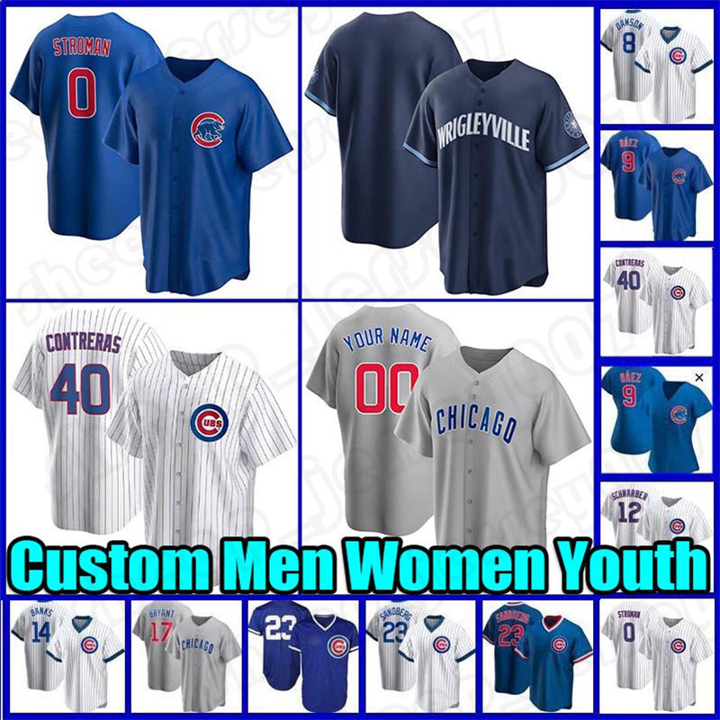 

0 Marcus Stroman Willson Contreras Baseball Jerseys Jason Heyward Ryne Sandberg Ernie Banks Kyle Hendricks Cubs Ian Happ Nick Madrigal Seiya Suzuki Patrick Wisdom, Custom mens retro (xiaoxiong)