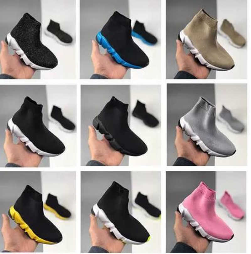 

Paris Speed Triple-S Shoes Youth Sports Vintage Knit Old Dad Sneakers Black white red Blue Pink Thick-soled flat Trainers Outdoor slip-on Casual Jogging Sneakers, 1lot=1pair=2pcs