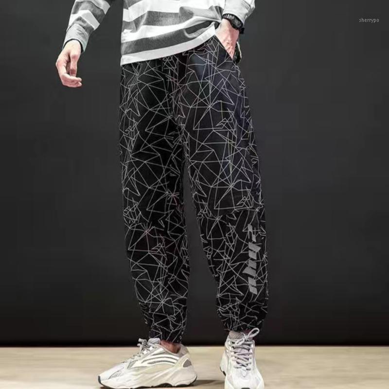 

Men's Pants Leggings Casual Spring And Autumn Printing Workwear All-Match Long Trend Sports, Black
