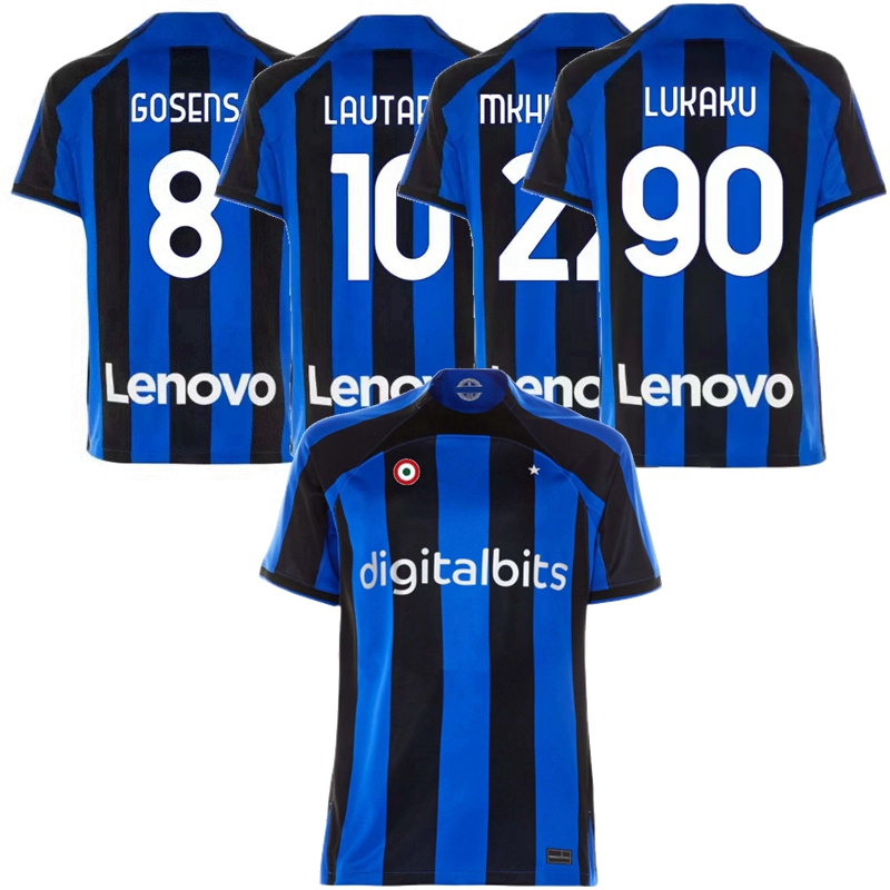 

Player Fans LUKAKU soccer jerseys 22 23 BARELLA SKRINIAR LAUTARO INTER DZEKO J.CORREA DUMFRIES Calhanoglu MILANs football shirt 2022 2023 men and kids kit 4XL, Home+circle+ball