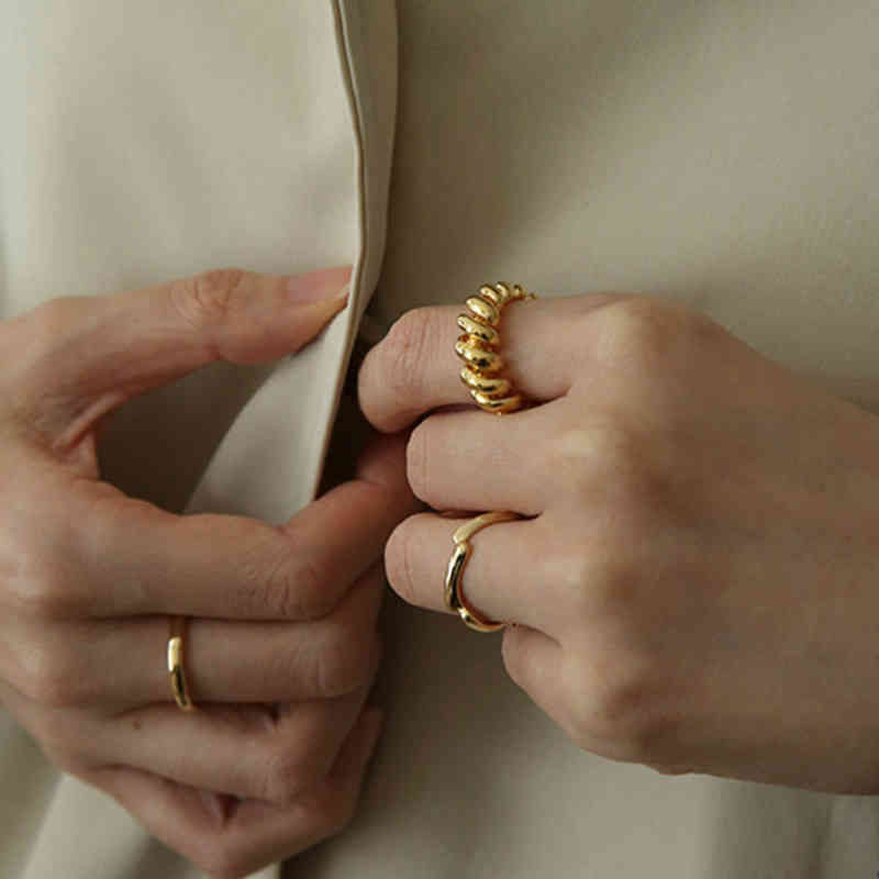 

Designer Band Rings Bott Vene Classic Hand Woven Open Ring Fashion Accessories Luxury Brand Jewelry Men and Women Valentine's Day Gifts