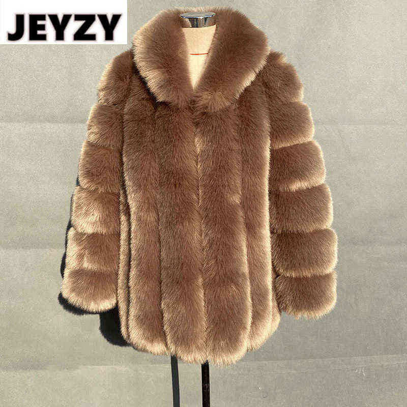 

Women Winter Faux Fur Coat Luxury Designer Patchwork Long Fur Jackets Overcoat Thick Warm Brand Fashion Fluffy Fur Coats T220810, Black fur jacket