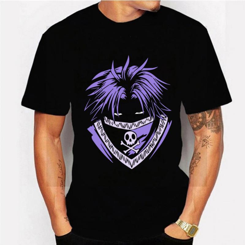 

Men's T-Shirts Feitan X Casual T Shirt Men Clothes Togashi Yoshihiro Japanese Anime Unisex Tops Tees Short Sleeve Tshirt C, Gray1