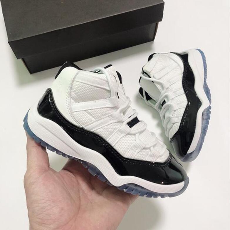 

Kids Cool Grey Sneaker Concord Space Jam Metallic Silver Pink Snakeskin Bred Legend Blue Children Boys Girls Basketball Shoes, Gray