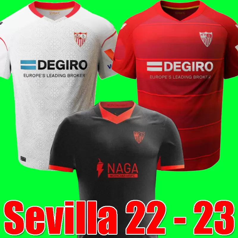 

22 23 FC Sevillas Soccer Jerseys 2022 2023 Inicio .OCAMPOS I.RAKITIC J.KOUNDE DE JONG MAILLOTS PIE SHIRTH CHICHARITO J.NAVAS RODRIGUEZ Uniforme football shirts, Men away