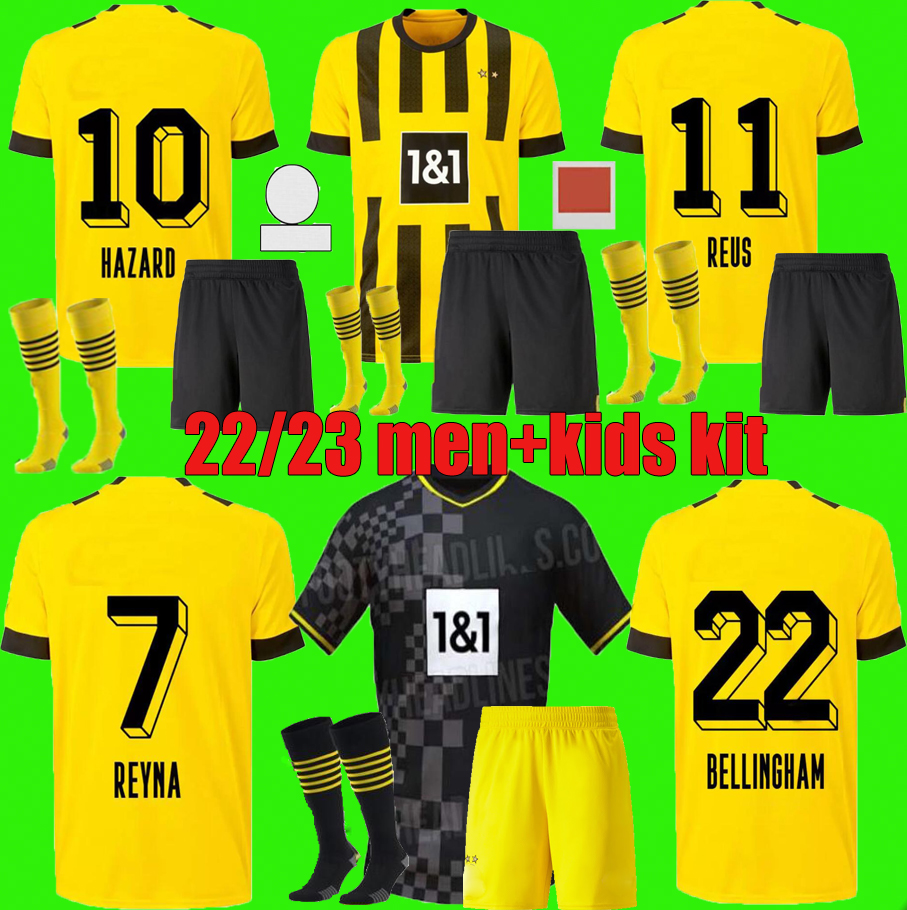 

HAALAND soccer jersey 21 22 23 football shirt REUS DORTMUND NEONGELB BELLINGHAM HUMMELS BRANDT men + kids kit maillot de foot 2021 2022 2023 tops, Fans