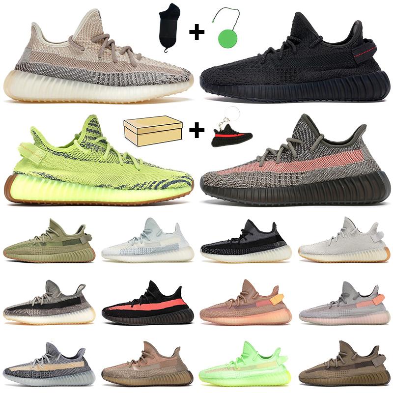

2021 men women running shoes Ash Pearl Stone Blue Static Black Carbon Sand Taupe Beluga Natur''Yeezies''Yezzies''350 35 V2 Boost Kanyes fCT