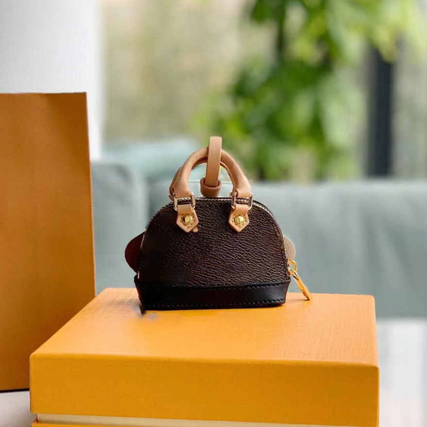 Porte-monnaie femme mini porte-clés porte-cartes sac à clés fermeture zippée design classique haute qualité boîte originale 05a92