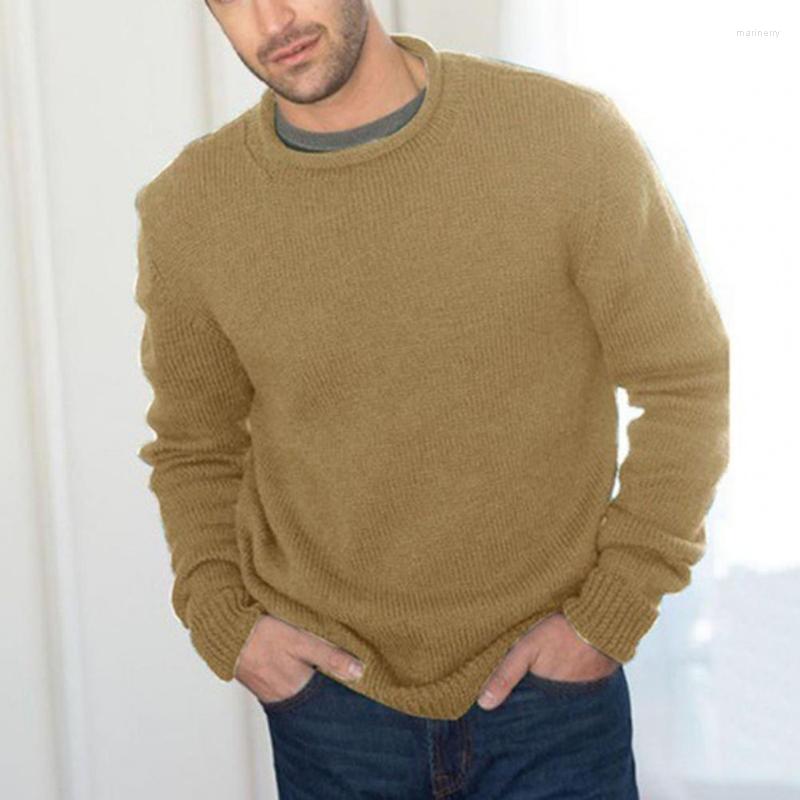 

Men's Sweaters Male Outdoor Sports Sweater Slim Tops Pullover Streetwear Men Knit Ribbed Knitted Top Autumn WinterMen's Mari22, Beige