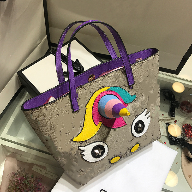 

Sunshine Tote Bags Large Capacity Handbag Shoulder Bag Shopping Travel Bag Jointly Leather Printing Portrait Hawksbill Handle, Free package
