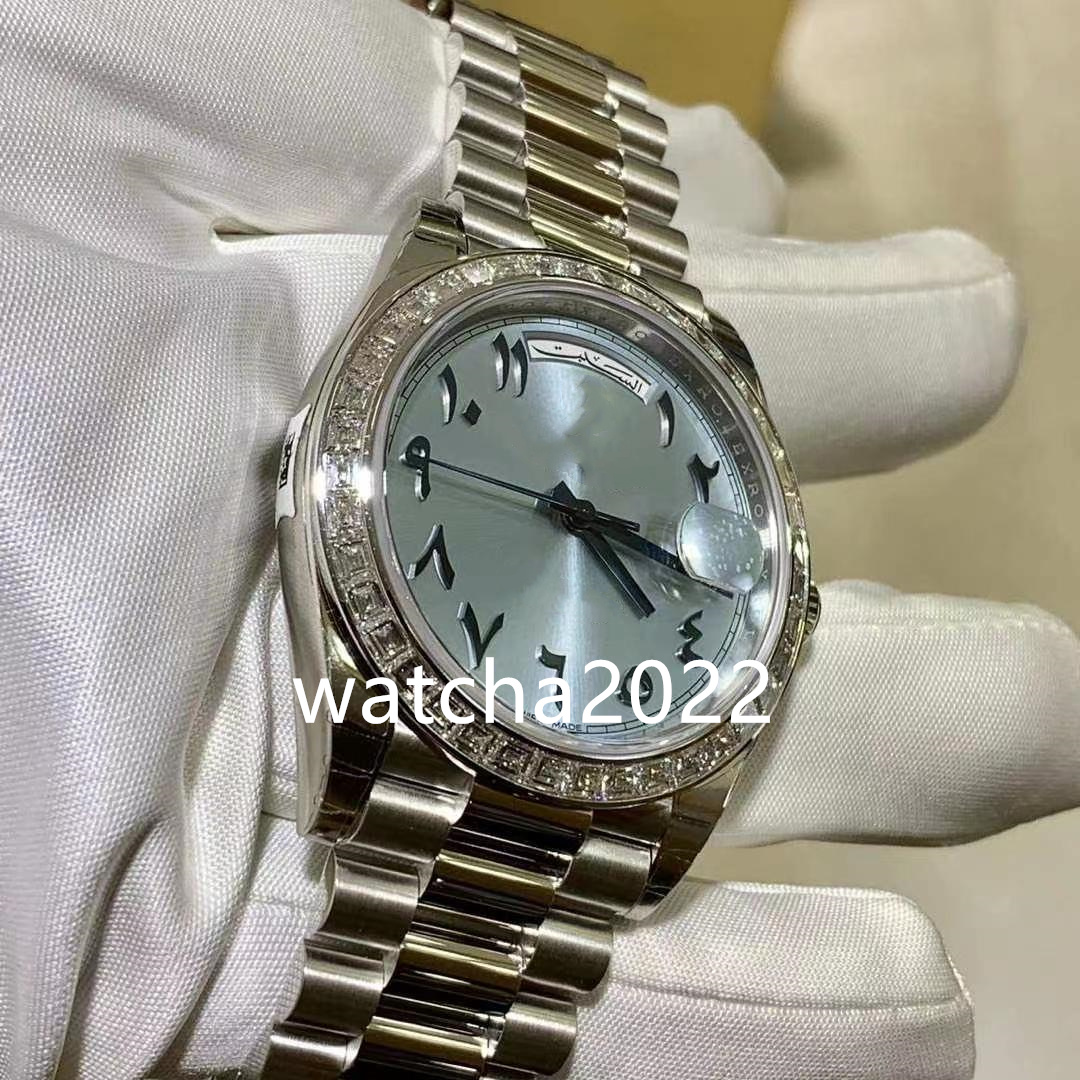 

ZP Factory Luxury Men's Watch 228396TBR Limited Edition 40mm Day-Date Diamond Set Arabic Dial Fashion Men's Waterproof Custom Watches