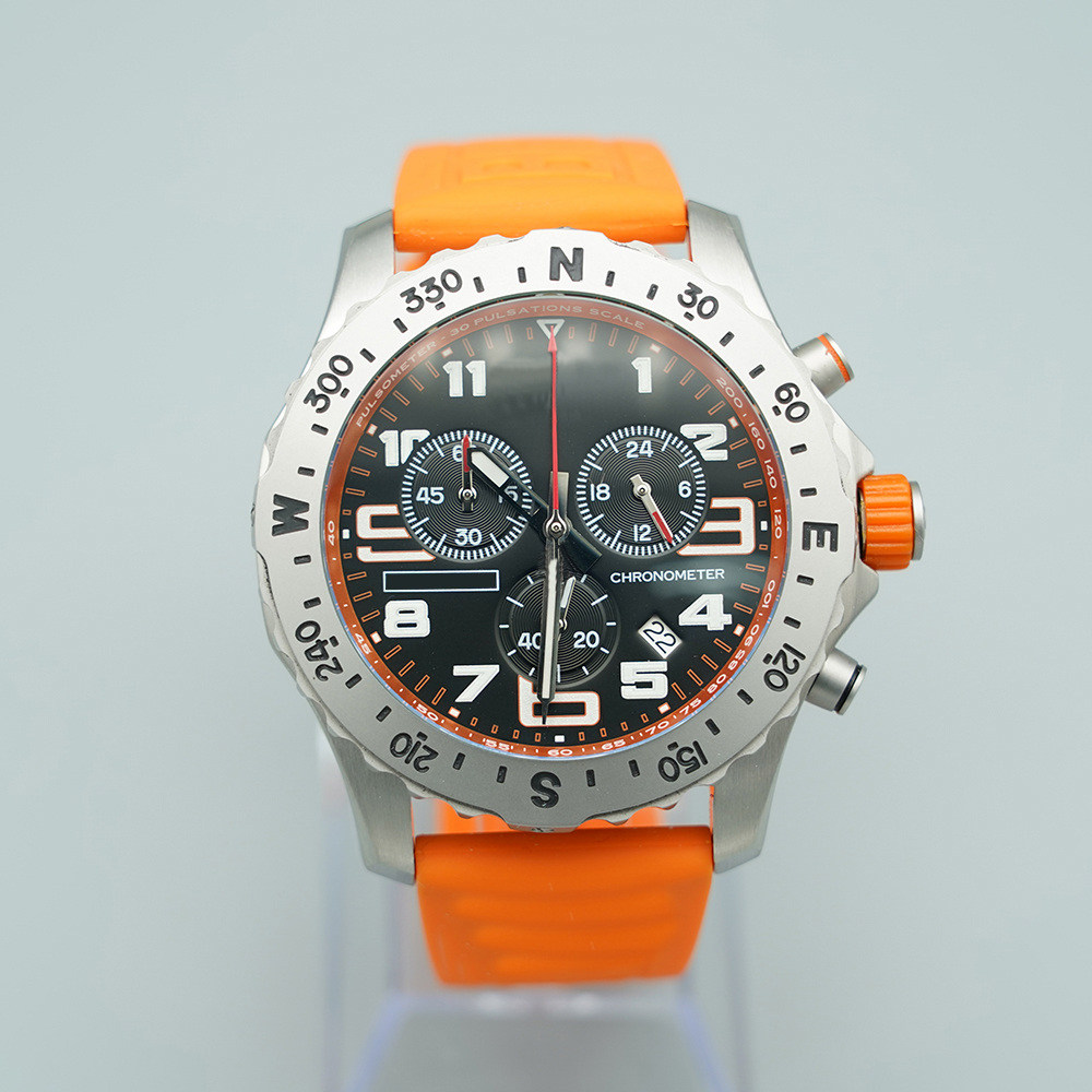 

Luxury Mens Watch Japan Super Quartz Endurance Pro Chronograph 44mm Avenger Hurricane Orange Rubber Strap Steel Case 1884 Men Watches Hardex Glass Wristwatches