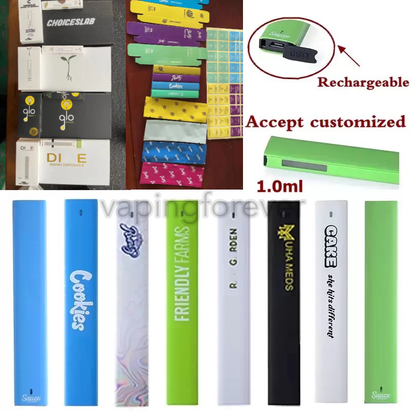 

CAKE COOKIES RUNTZ Muha Meds Sauce Friendly Farms KRT E Cigarette 1.0ML Disposable Vape Pen Empty Pods Vaporizer Pod Carts Kits Rechargeable With Packaging Baked Bar