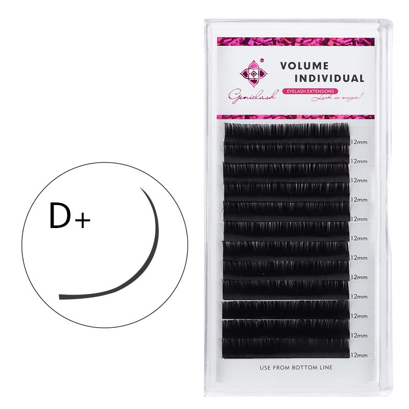 

False Eyelashes Genielash D Curl Individual Extension Supplies 0.07-0.20 Thickness Premium Mink Lash Extensions Easy To PickFalse