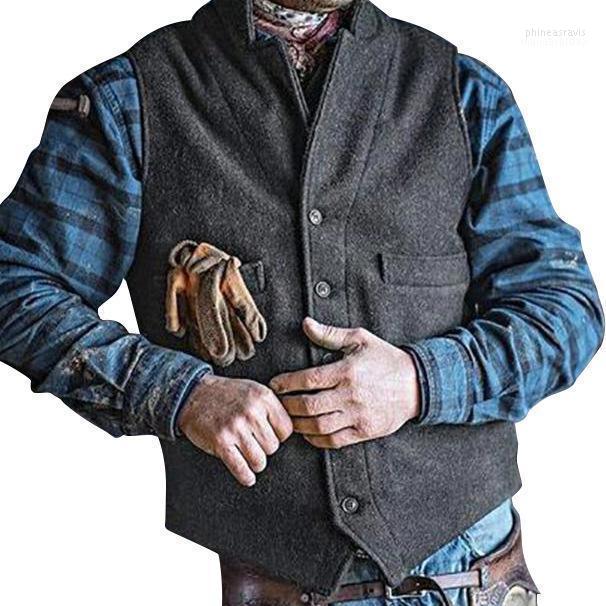 

Men' Vests HEFLASHOR Men Suit Vest Autumn Business Waistcoat Sleeveless Vintage Tweed Fashion Plus Size 5XL Wedding Party 2022 Phin22, Gray