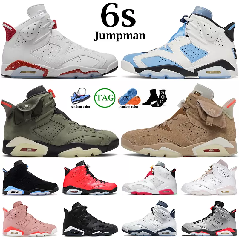 

men women 6s basketball shoes jumpman 6 Red Oreo UNC White Midnight Navy British Khaki Olive Black Cat Bordeaux Bred Tinker mens trainers sports sneakers, 35