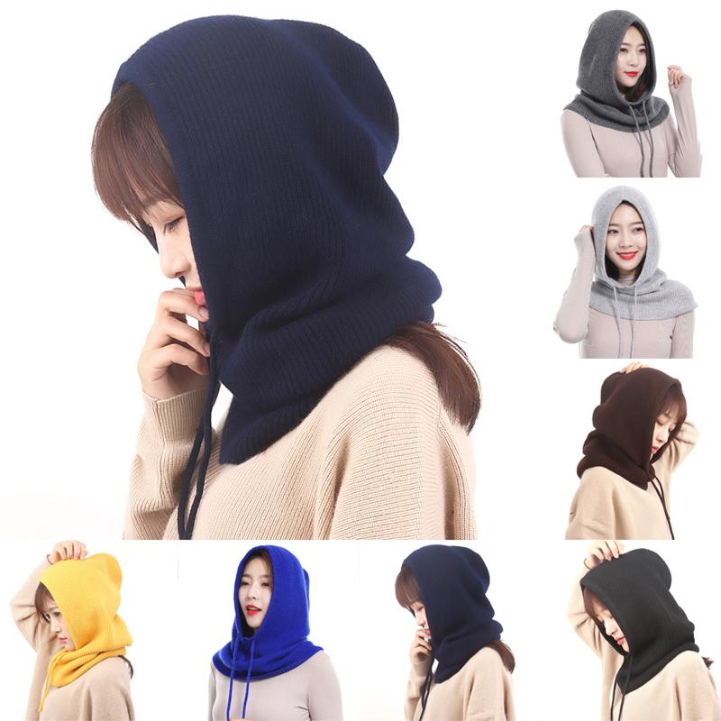 

Berets Unisex Cashmere Knitted Hats Scarf Set Fashion Women Multi-Color Wool Warm Caps Scarves Autumn Winter Neckerchief Earmuffs, Yellow
