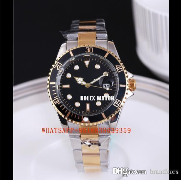 

Rolexwatch mens watches Luxury wist fashion Black Dial With Calendar Bracklet Folding Clasp Master quartz Men watch #003