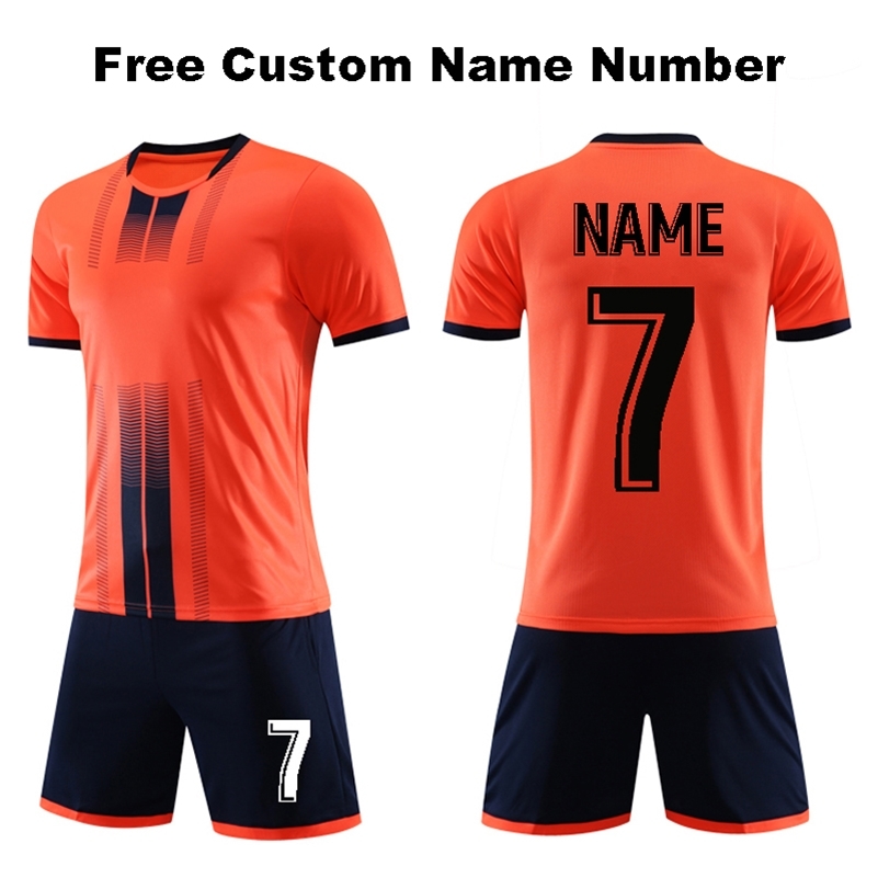 

Male Jerseys Football Boys Short Sleeve Soccer kit Uniforms Men Futbol Survetement suits Soccer Clothing Free Custom 220615, Number 4