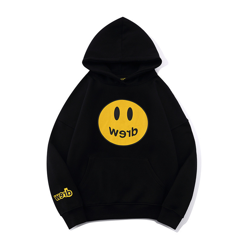 

Designer++2022 fashion brand smiley face hip hop sweater 3D digital printed Hoodie fashion trend sweater, Black smiley face sweater
