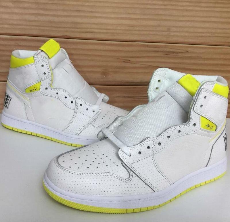 

1 36 Hot S First Class Flight Mens Fashion Bar Code Design White Lemon Yellow Trainer Sports Sneakers Designer Size - Outdoor Shoes