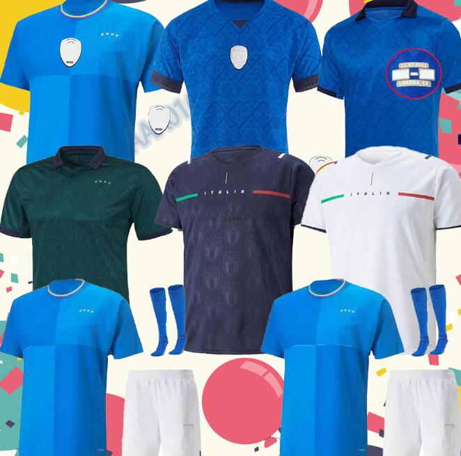 

2021 2022 Fans Player Version INSIGNE final Soccer Jerseys BARELLA 21 22 23 CHIELLINI Italia VERRATTI ULTRAWEAVE Maglie da calcio CHIESA FOOTBALL SHIRTS men kids, Fans 2122 away white