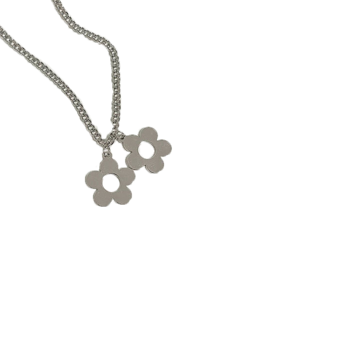 

Pendant Necklaces Men And Women Simple Fashion Personality Flower Necklace Hip Hop Gift Gothic Jewelry