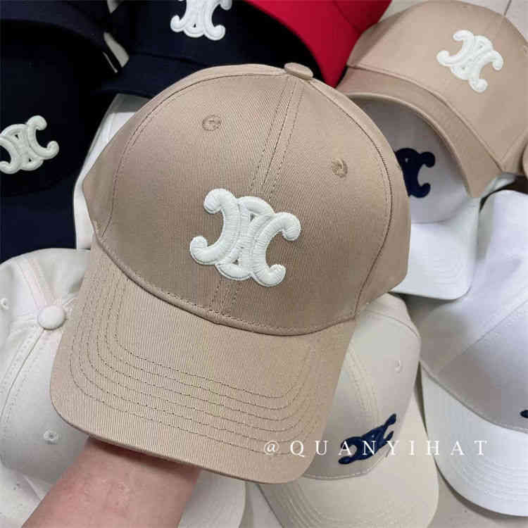

fashion Designer Celincaps Ball Caps baseball cap women's spring autumn Korean version shows small face tide brand duck tongue hat spring 21QS, Black