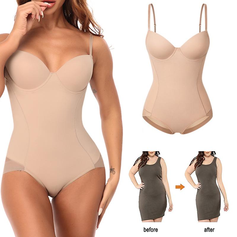 

Women' Shapers Women Bodysuit Body Shaper BuLifter Tummy Control Push Up Shapewear Slimming Underwear Waist Trainer Chest Enhancing CorsetW, Black